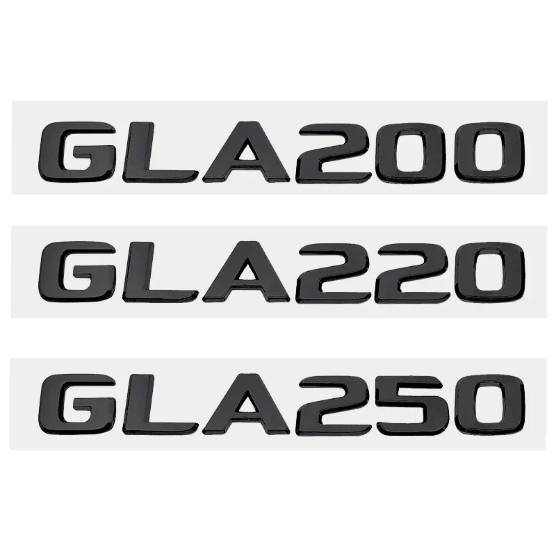 Automotive 3D Digital Alphabet Trunk Emblem Badge decalcomanie per Mercedes Benz GLA200 GLA220 GLA300 GLA350 GLA250 GLA260 GLA320