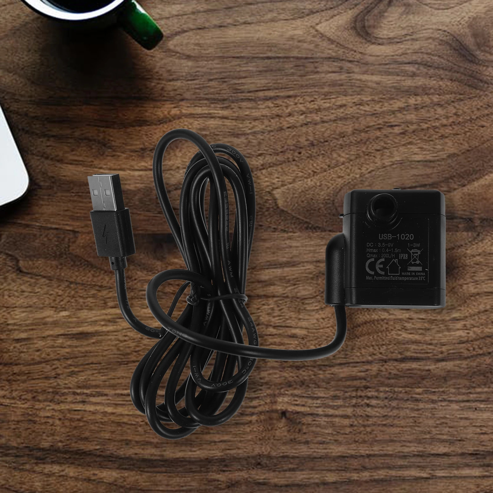 

Micro Submersible Water Pump Low Power Compact for Aquarium USB Fountain Fish Tank Hydroponic Systems Adjustable Flow Rate