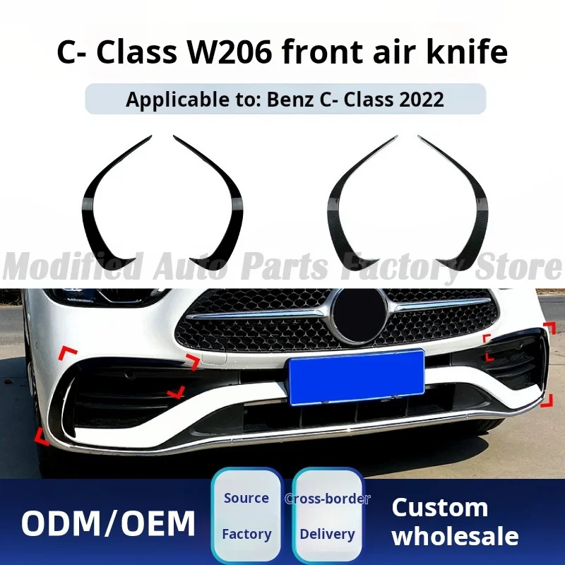 

High Quality Suitable for Mercedes-Benz C-Class W206 C200 C260 C300 2022 + Amg Front Trend Air Knife Modification