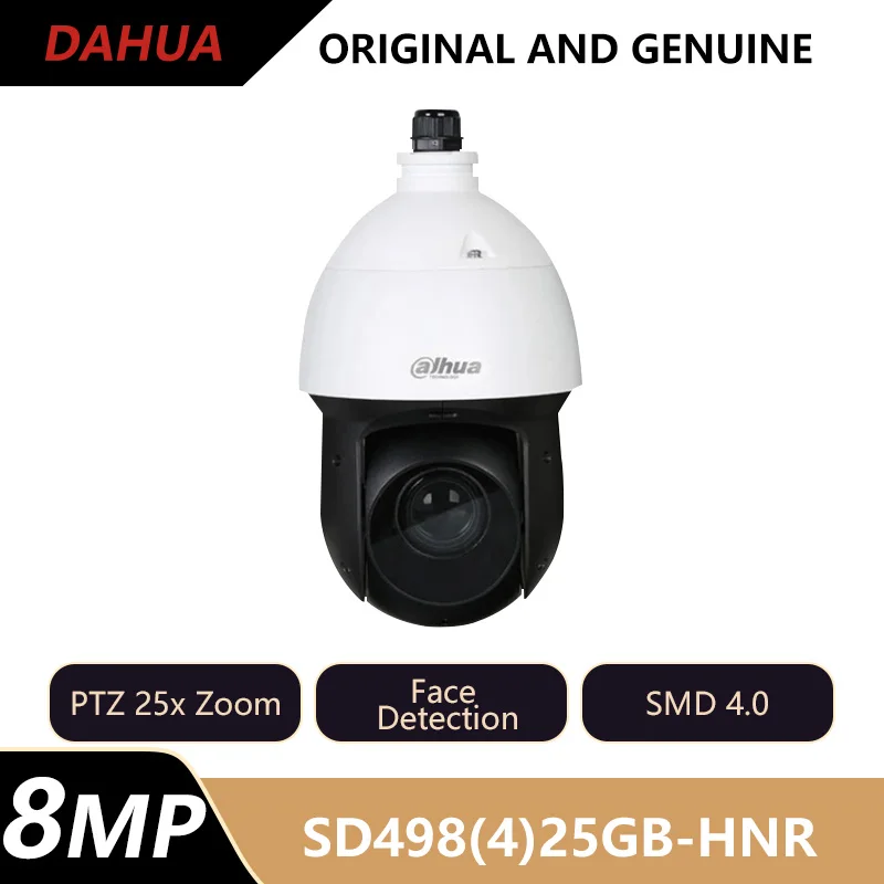 

Dahua 4MP 8MP 25x Starlight PTZ Camera Human&Vehicle Detection Perimeter Protection Face Detection SD49425GB-HNR SD49825GB-HNR