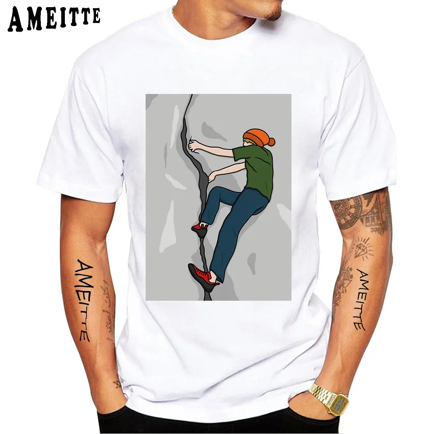 Men Short Sleeve Retro Rock Climbing Gift I Vintage Climber Mountaineer Essential T-Shirt Sport Casual Tops Hip Hop White Tees