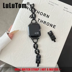 Metal Strap For Apple Watch Series 11 10 9 8 7 6 SE 5 UItra iWatch 49/46/45/44/42/41/40/38mm Fashion Brass Bell Design Bracelet
