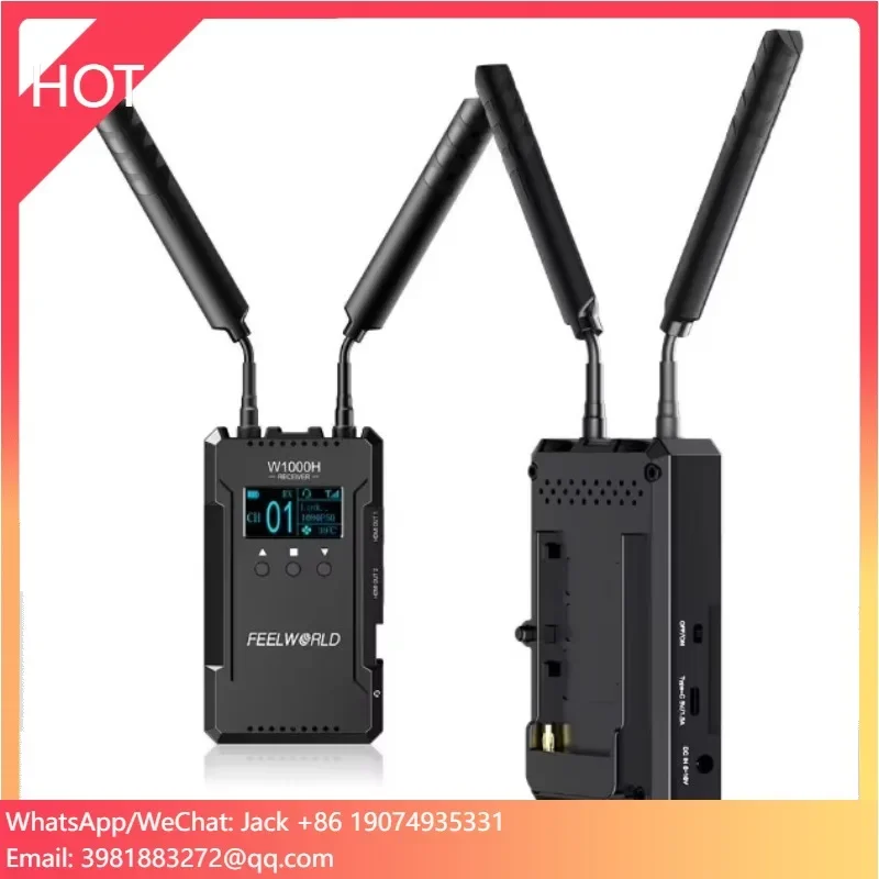 

FEELWORLD W1000H Dual Full Duplex Intercom All-in One Wireless Video Transmission System For Live Streaming