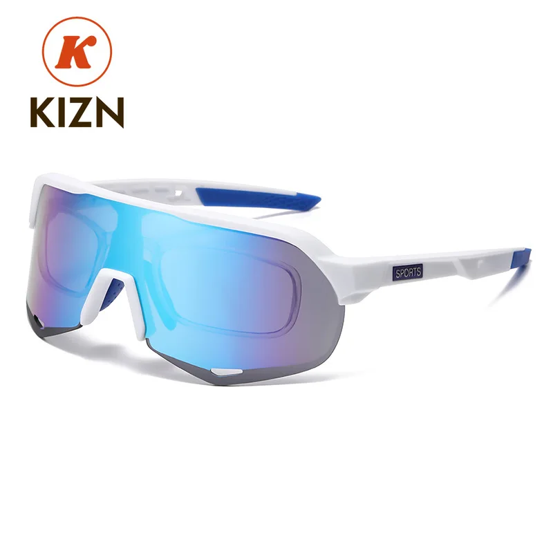 

KIZN +50+75-100-125 Cycling Glasses Mountaineering Goggles Large Frame Adult Sunglasses Optical Prescription Custom Myopia Hyper
