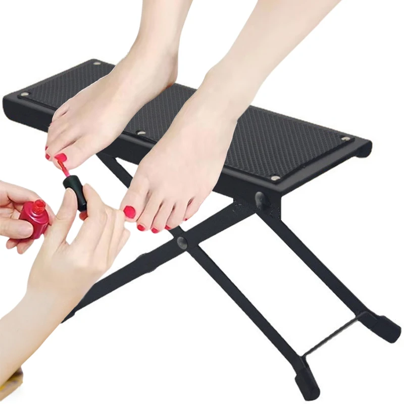 

Adjustable Foldable Pedicure Foot Rest - Anti-Slip Stand for Home Manicure & Foot Care