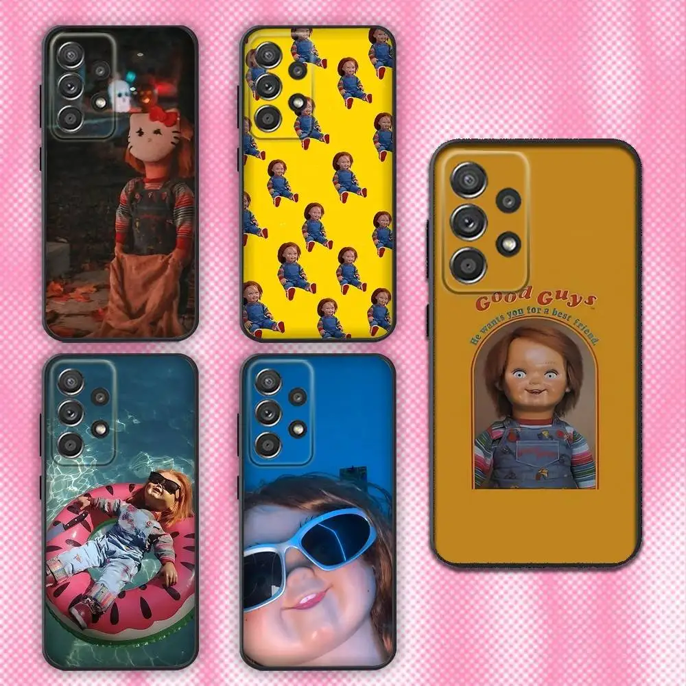 

C-Chucky Dolls Horror Movie Phone Case For Samsung Galaxy A13,A21s,A22,A31,A32,A52,A53,A71,A80,Soft Black Shell