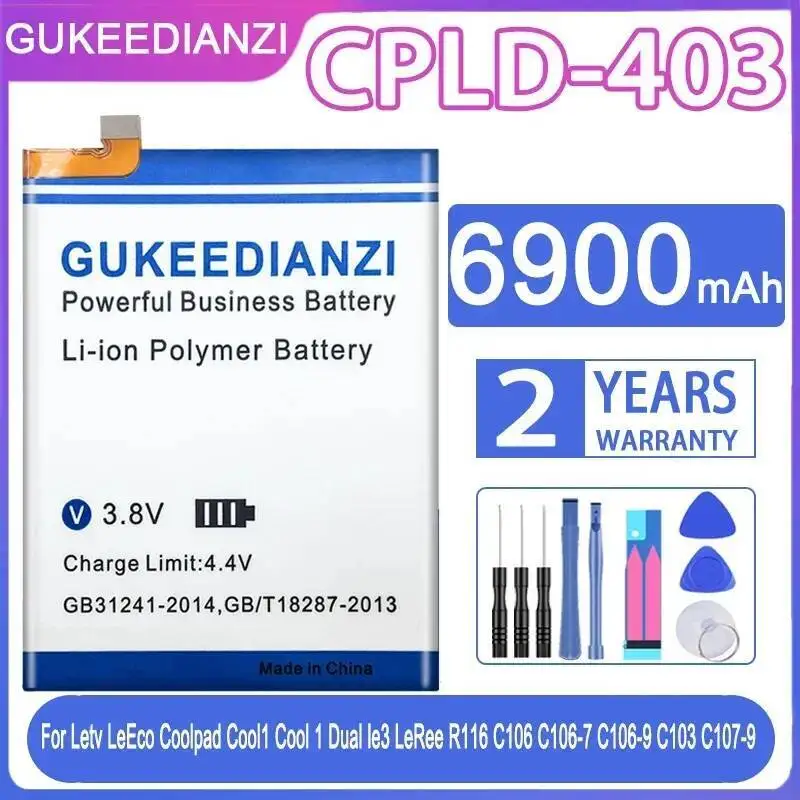 

Mobile Phone Battery Cpld-403 6900Mah For Coolpad Cool 1 Dual C103 C106 C107 Letv Leeco Le3 S3 Mexun Leree R116