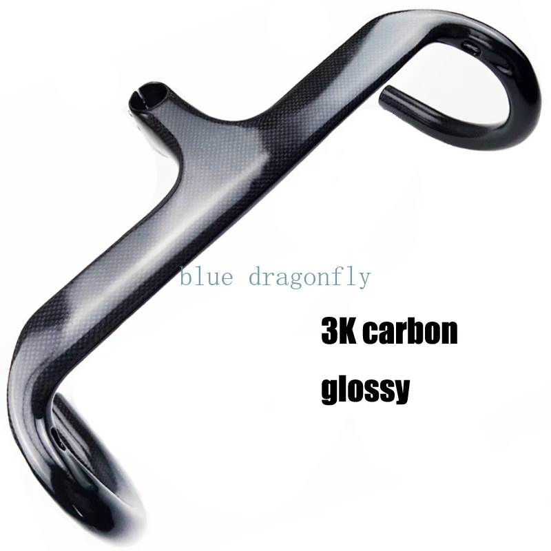 New carbon fiber road bicycle bend handle integrated bend handle riser carbon riding accessories equipment can be installed