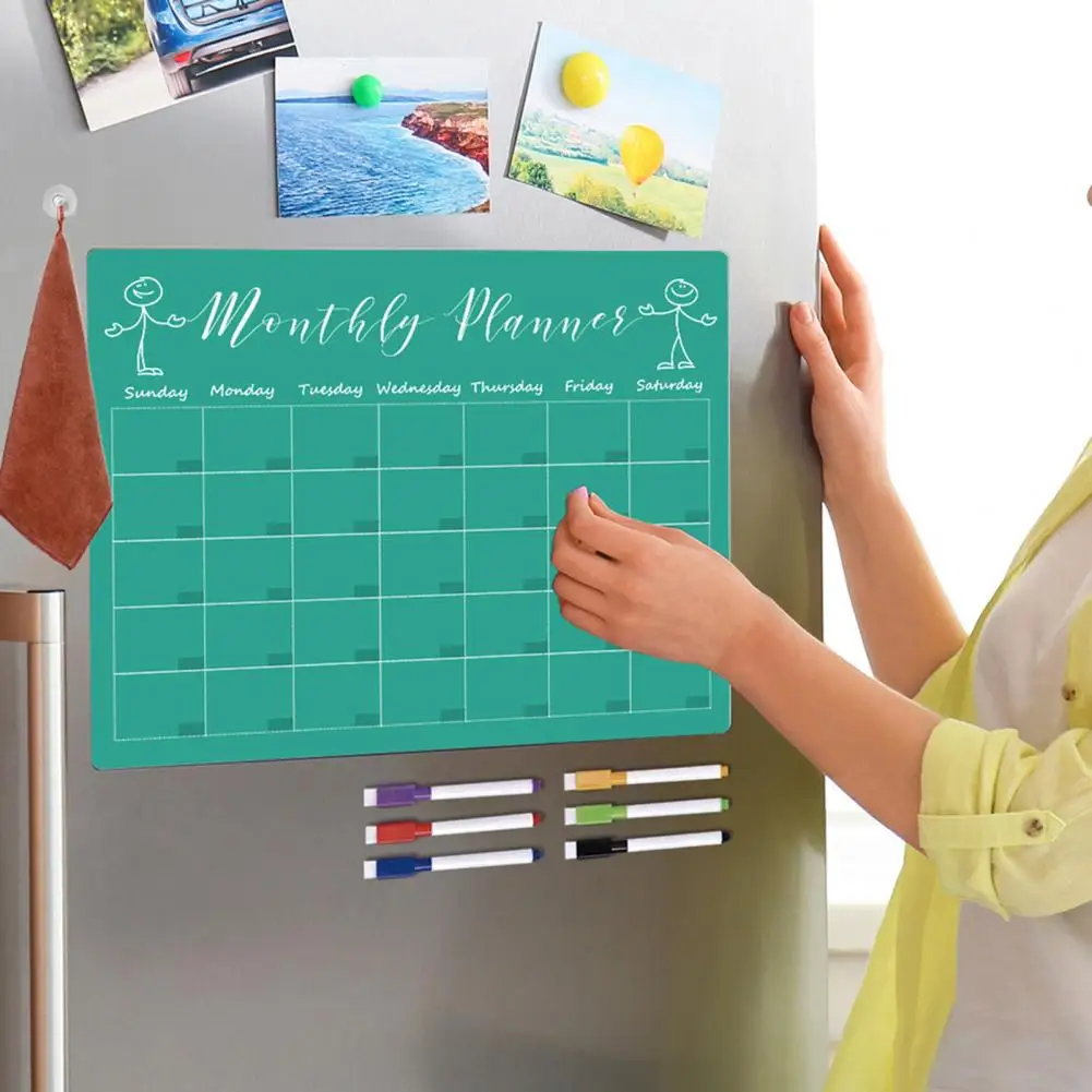 Magnetische Koelkast Planner Magneet Whiteboard Wekelijkse Planner Set 9 Stuks Voor Koelkast Met Droog Wissen Prikbord Voor Thuis