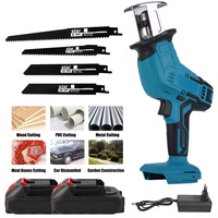 YsinoBear 100mm Cordless Electric Reciprocating Saw 3000rpm Variable Speed Metal Wood Cutting Tool Electric Makita 18V Battery