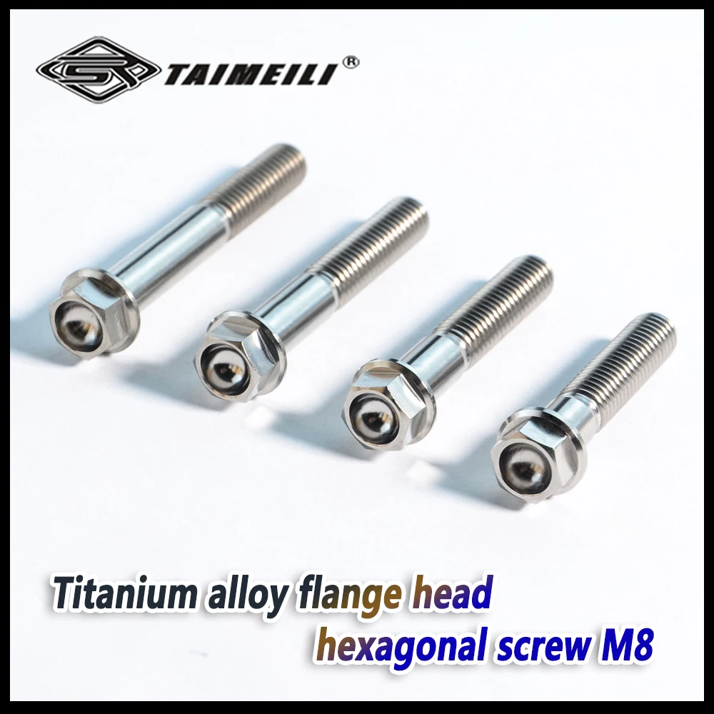 titanium screw flange head screwM8*15/20/25/30/35/40/45/50/55/60mm GR5 material