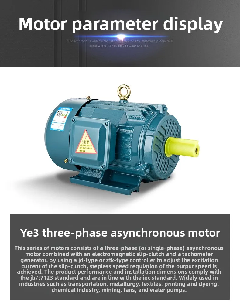 Moteur asynchrone triphasé YE3, 6 pôles, 220 kW, 250kw, 280kw, AC