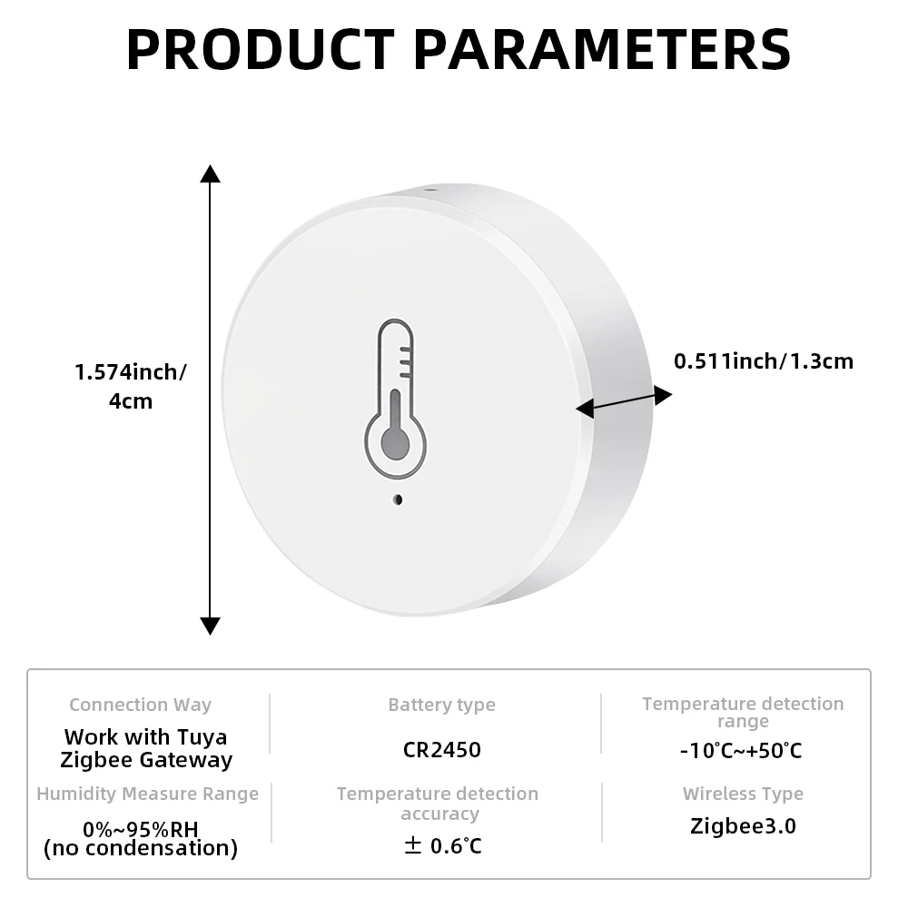 Tuya Zigbee 温度と湿度センサー音声制御インテリジェント家庭用湿度計リアルタイム監視音声 Alexa