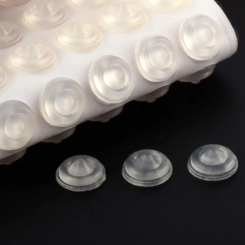 Almohadillas de silicona anticolisión para muebles, parachoques de goma para puerta, armario, cajón, inodoro