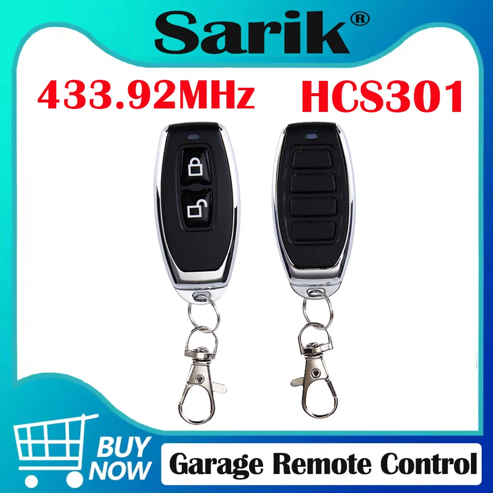 

5 шт. пульт дистанционного управления 433 МГц клон 2/4 кнопки фиксированный подвижный код для автомобильных ворот передатчик открывания гаражных ворот