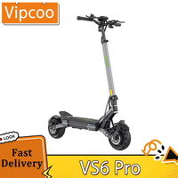 Vipcoo VS6 Pro Electric Scooter 1200W*2 Motor 52V 20.8Ah Battery 10 inch Tire 25km/h Max Speed 65km Range LED Display NFC Unlock
