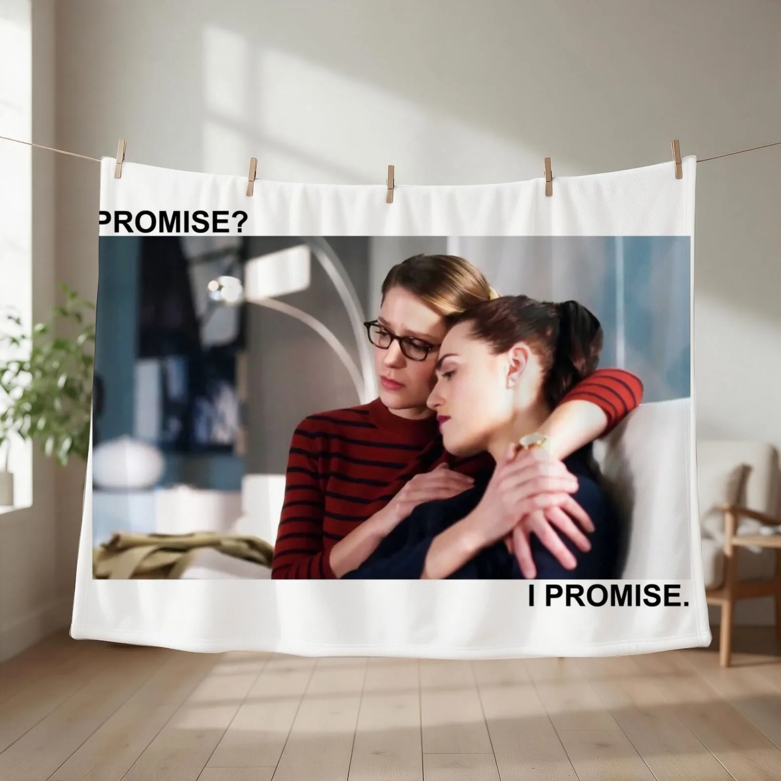 Supercorp Promise IPromise Throw Blanket Multi-Purpose Summer Beddings Cute sofa bed Blankets
