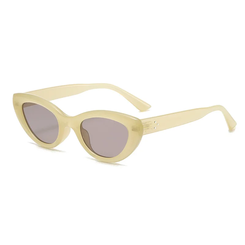 Gafas De Sol De ojo De gato Vintage para mujer, gafas De Sol Y2k Anti-UV, gafas De Sol estrechas, gafas ovaladas De playa para hombres y mujeres, Accesorios De playa