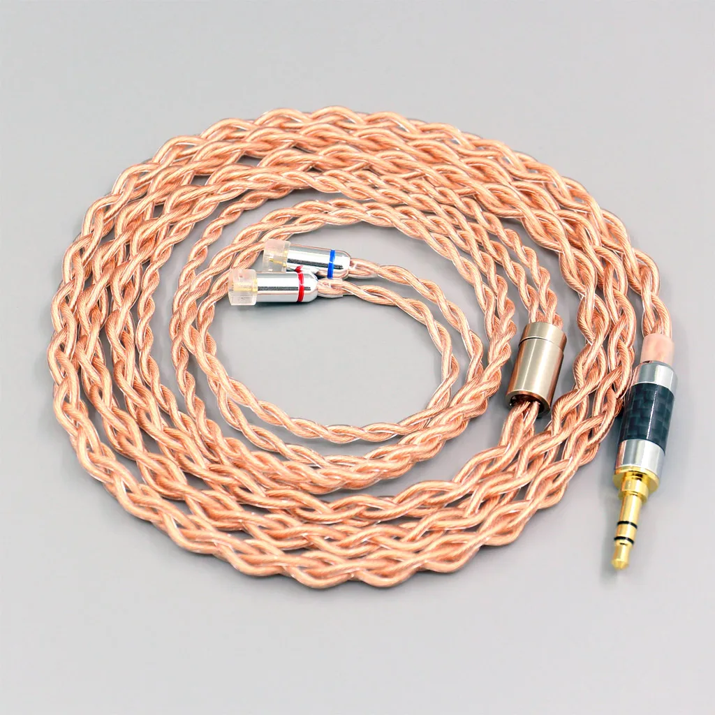 Cavo intrecciato per auricolari Litz HiFi-OFC a 4 core da 1,7 mm per Sennheiser IE8 IE8i IE80 IE80s Pin in metallo LN 008098