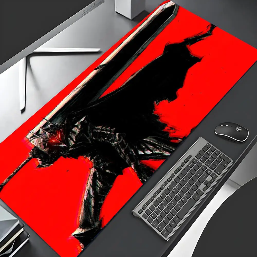 Berserk Mouse Pad Anime Large Mousepad XXL Desk Mat Office Accessories Gaming Mat Computer Table Setup Desktops Rug Mouse Carpet
