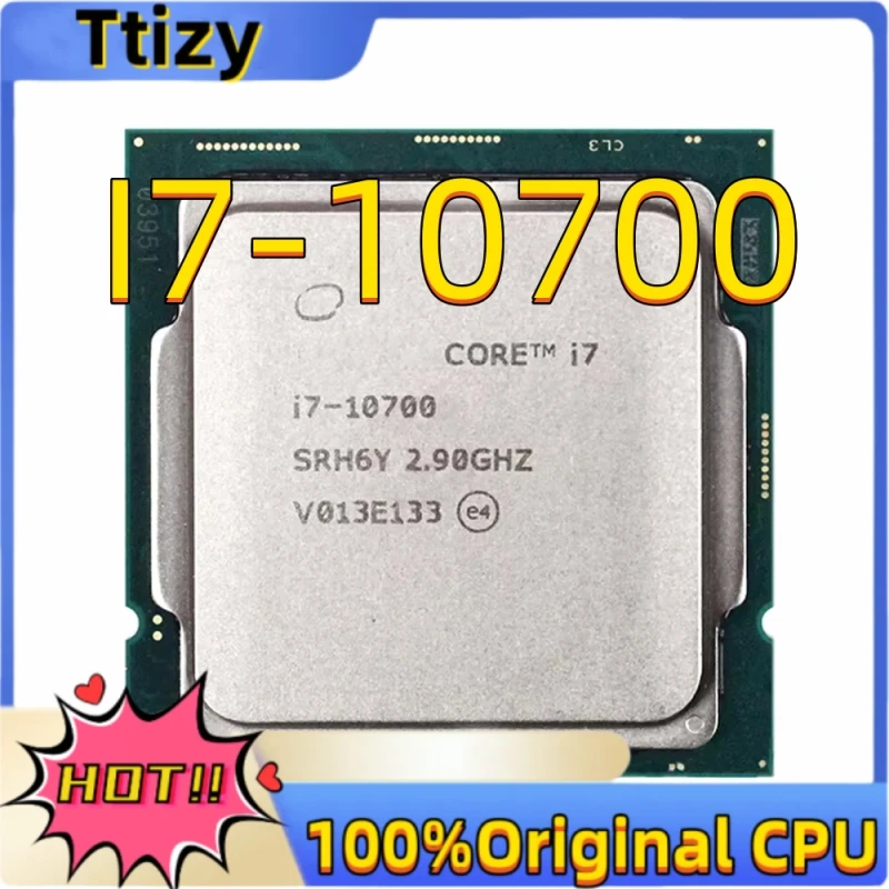 Core For I7-10700 i7 10700 2.9GHz octa-core 16-thread Gaming CPU Processor L2=2M L3=16M 65W LGA 1200 desktop TB