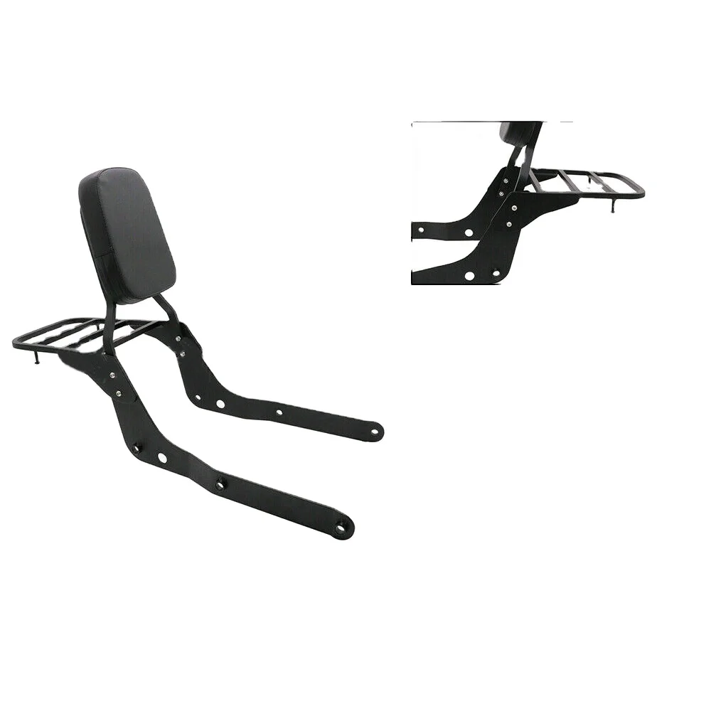 for Shadow Aero 750 VTC 2004-2012 Motorcycle Seats & Backrests Retrofit Backrest Luggage Rack Steel & Leather A-CLASS Quality