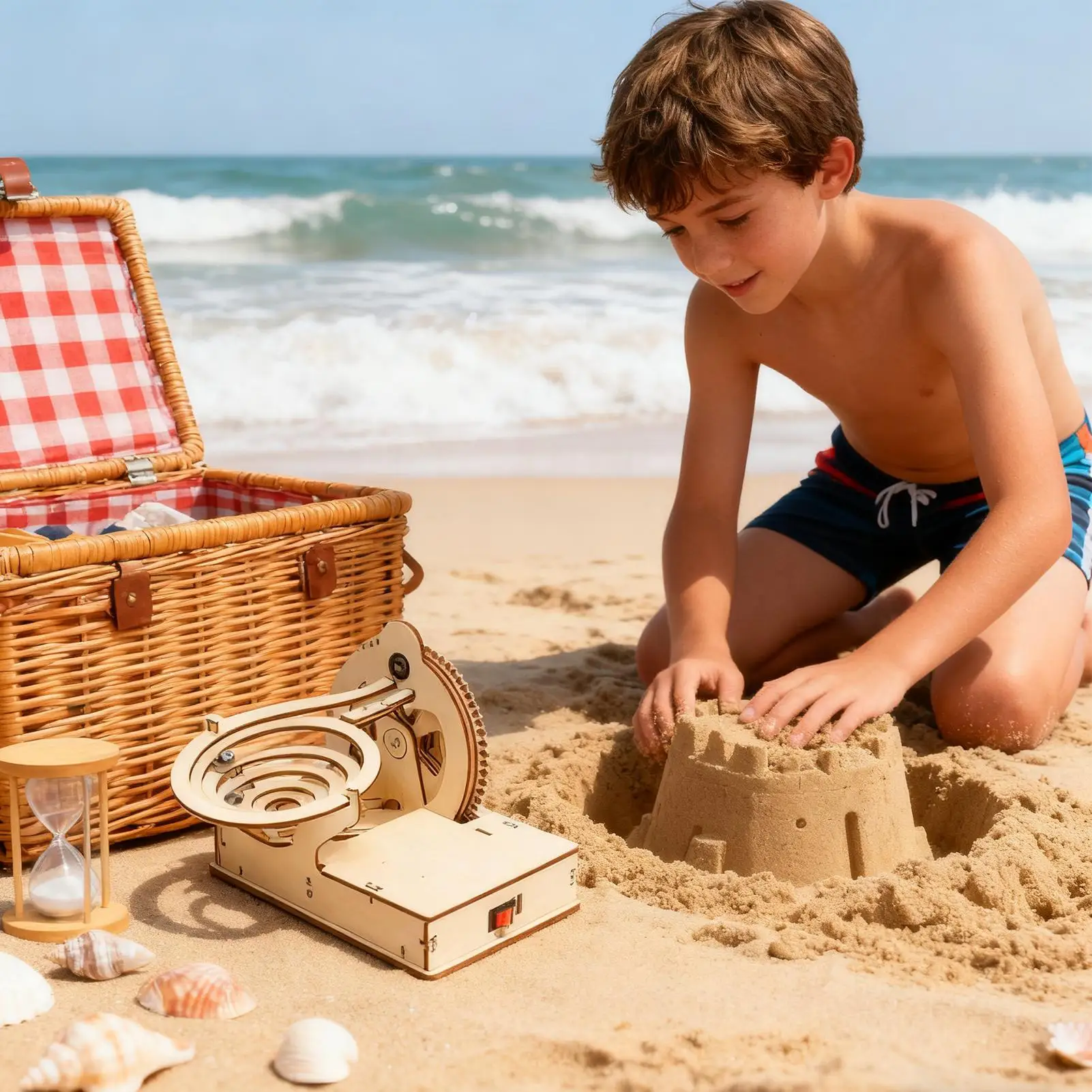 ชุดตัวต่อไม้แบบกลไก ของเล่นวิทยาศาสตร์ไม้แบบกลไก ของเล่นรางเฟือง สำหรับเด็กชายและเด็กหญิง กิจกรรมที่บ้าน ศูนย์กิจกรรม โรงเรียน การเดินทาง