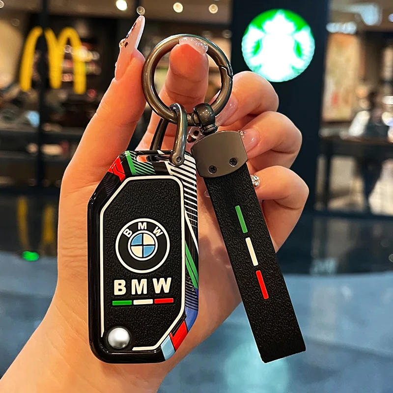 Zinc Alloy Car Remote Control Housing Key Case For BMW F20 G20 G30 X1 X3 X4 X5 G05 X6 X7 G11 F15 F16 G01 Keychain Decoration view 4