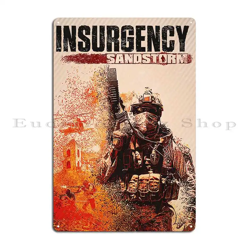 Insurgency Sandstorm Metal Plaque Poster Pub Create Kitchen Garage Bar Tin Sign Poster