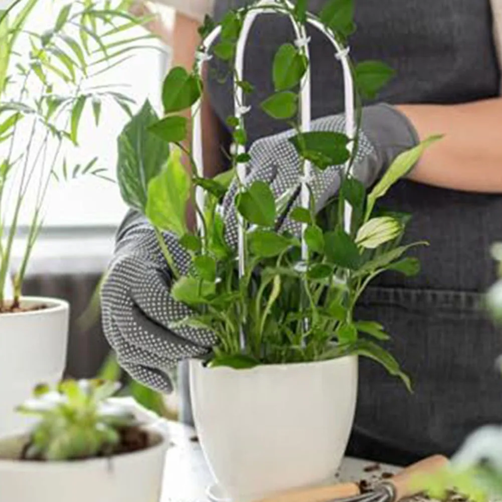 Indoor Plant Support 41*10*1cm Acrylic Plant Frame Versatile Plant Trellis 2pcs U-Shaped Rack Indoor Gardening