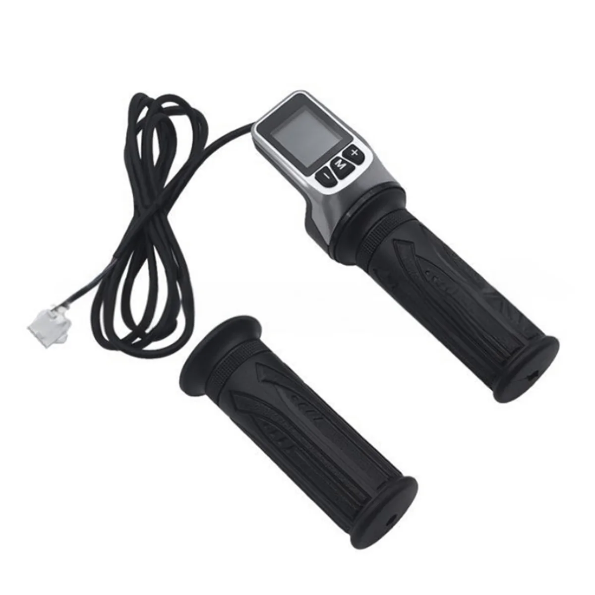 QA88X 124DX 36 فولت/48 فولت LCD عرض الكمية الكهربائية مع التبديل EBike سرعة التحكم خنق قبضة خنق كهربائي قبضة