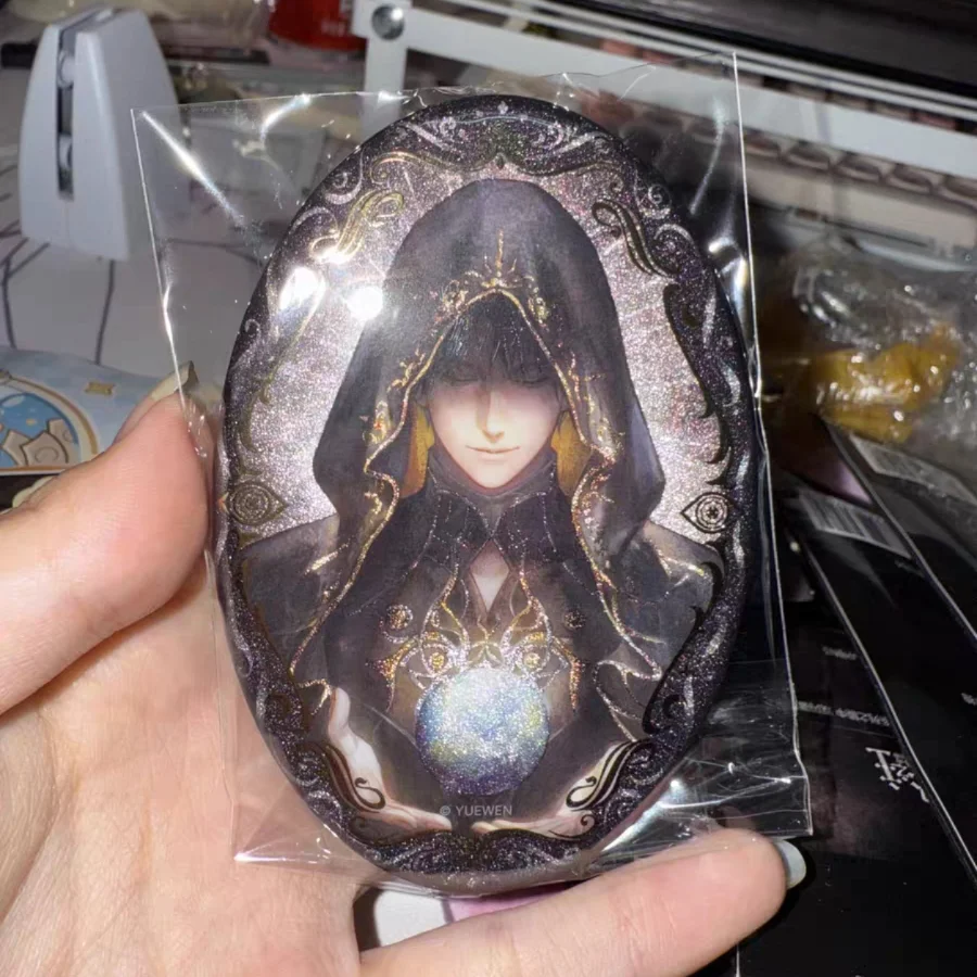 

Lord Of Mysteries Fragments Of Life Series Mirror Double Flash Oval Badge Acg Collectible Gift For Anime Goods Collector