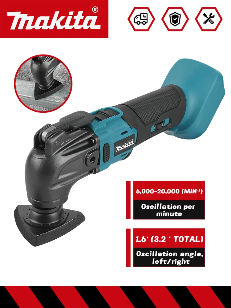 Makita – outil oscillant sans balais à dégagement rapide, 18V, outil multifonctionnel, rénovateur, tondeuse électrique Compatible