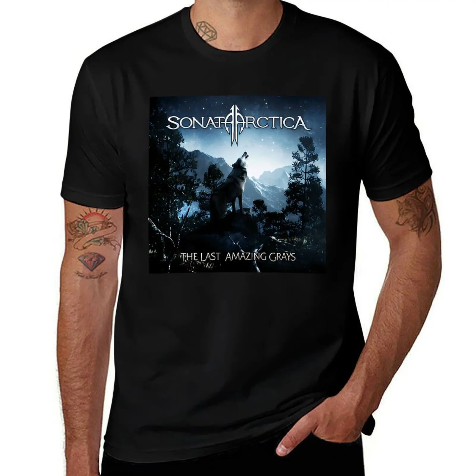 

sonata band arctica is a Finnish power metal band (5) T-Shirt graphic tee shirt blanks mens graphic t-shirts anime