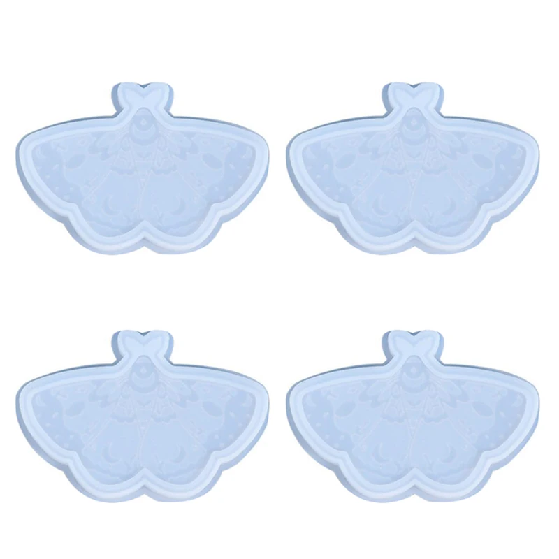 

4Pcs Butterfly Coaster Coaster Silicone Resin Molds Beautiful Butterfly Shape For Resin Casting DIY Cup Mats Mold