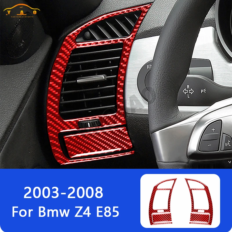 

Car Interior Accessories For BMW Z4 E85 E86 2003-2008 Carbon Fiber Car Left Air Conditioner Outlet Panel Frame Trim Cover