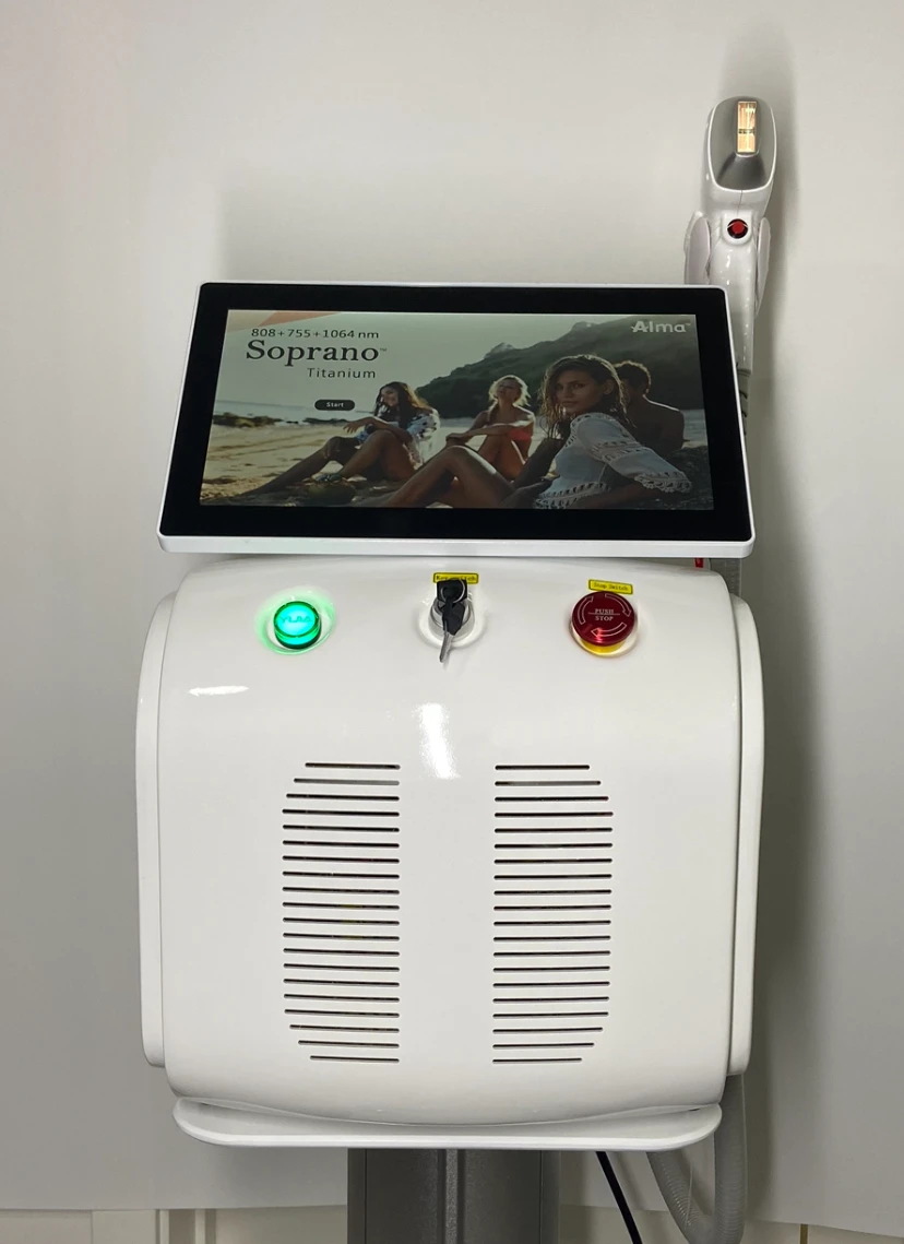 Láser de diodo de depilación 4000w 755 808 1064 Nm máquina de platino de hielo láser de depilación rápida para eliminar el láser de depilación