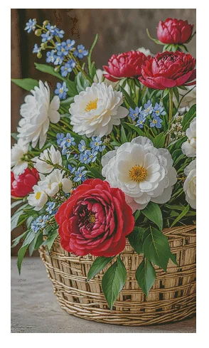 

Набор для вышивания крестиком «Цветочная корзина» 16CT 14CT, без нанесенного рисунка, для рукоделия, декора дома