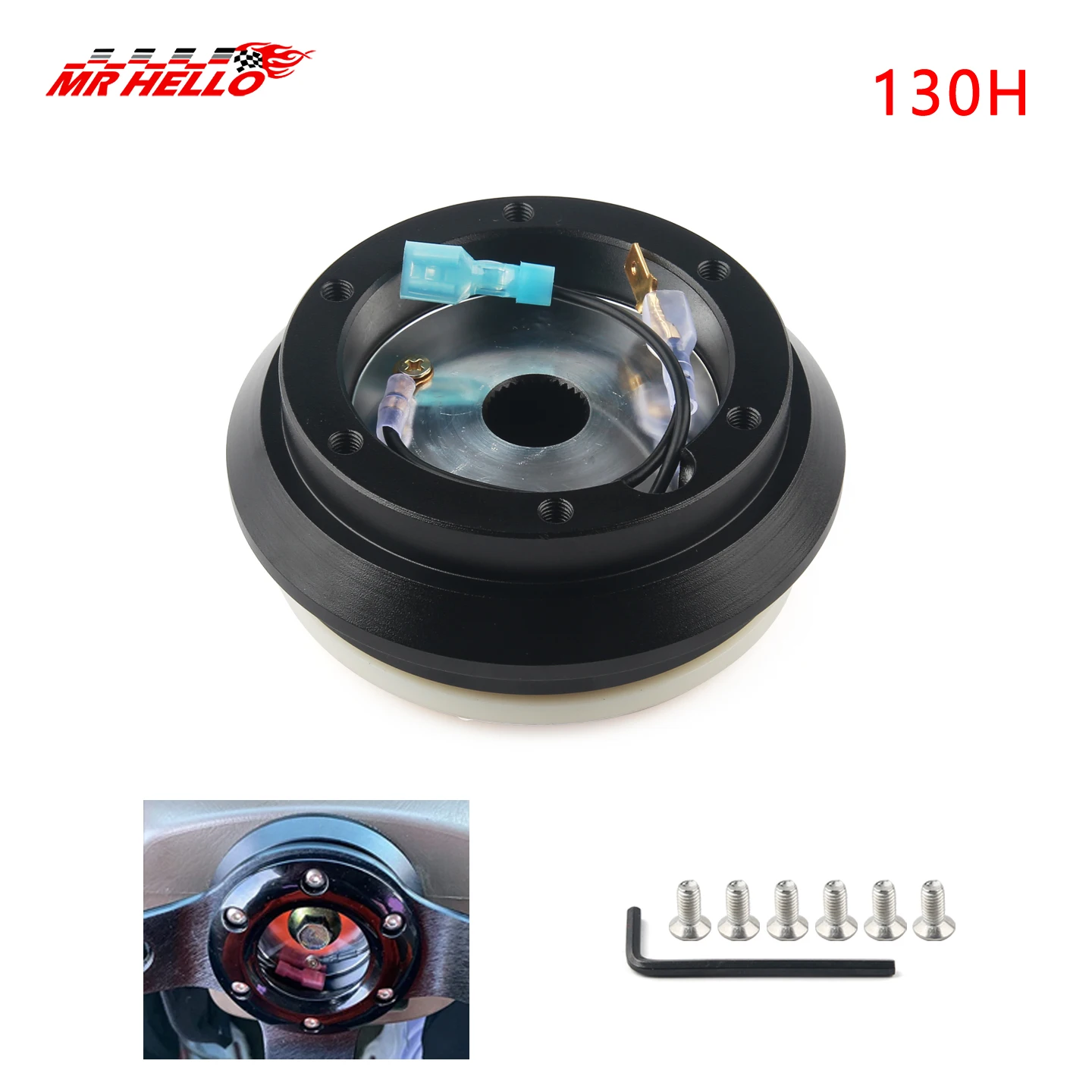 

Steering Wheel Short Hub Adapter Boss Kit 130H For Acura Honda Accord Civic CR-Z For Honda EK Civic S2000 Prelude