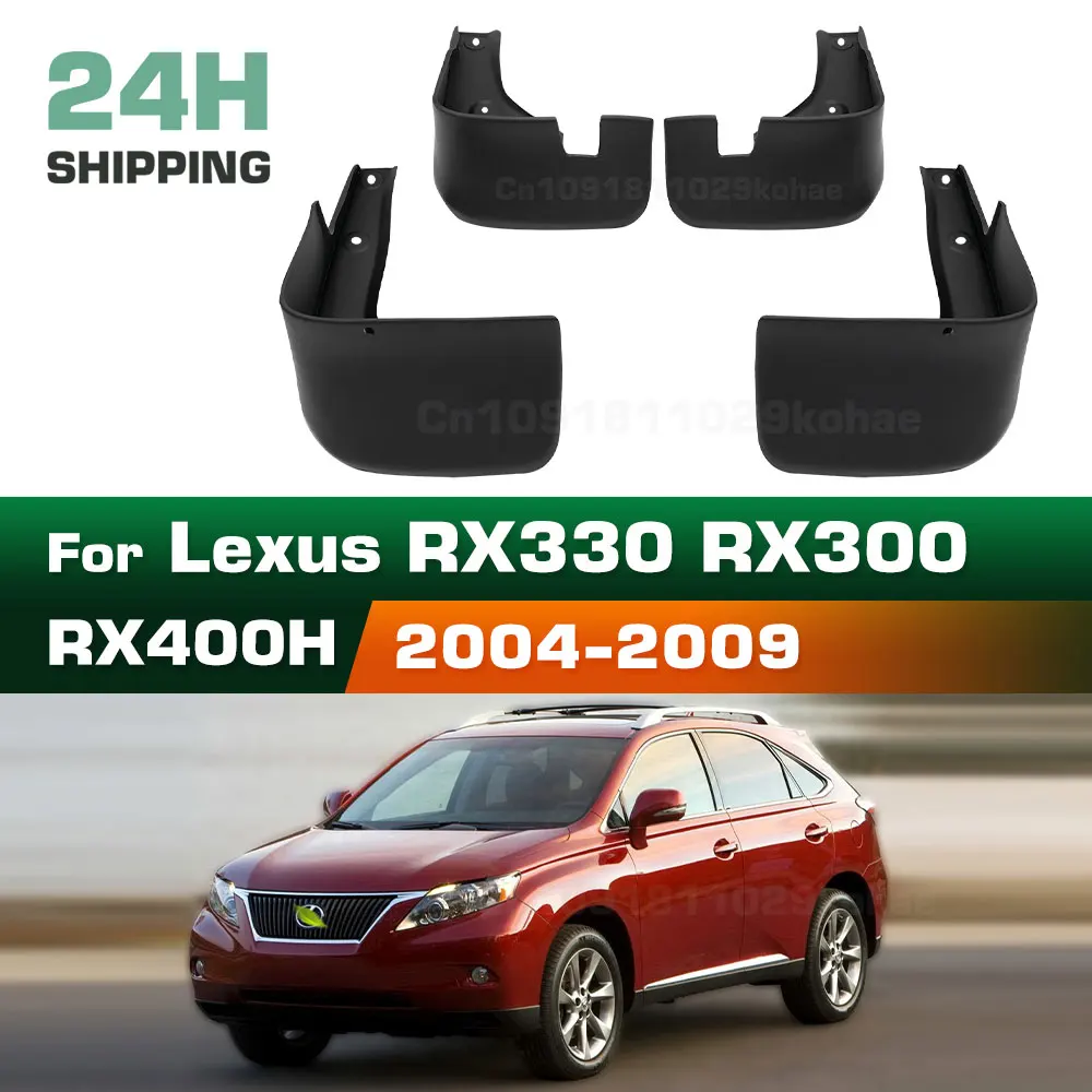 For Lexus RX330 RX350 RX400H 2004 2005 2006 2007 2008 2009 Fender Mudguard Mud Flaps Guard Splash Flap Mudguards Car Accessories