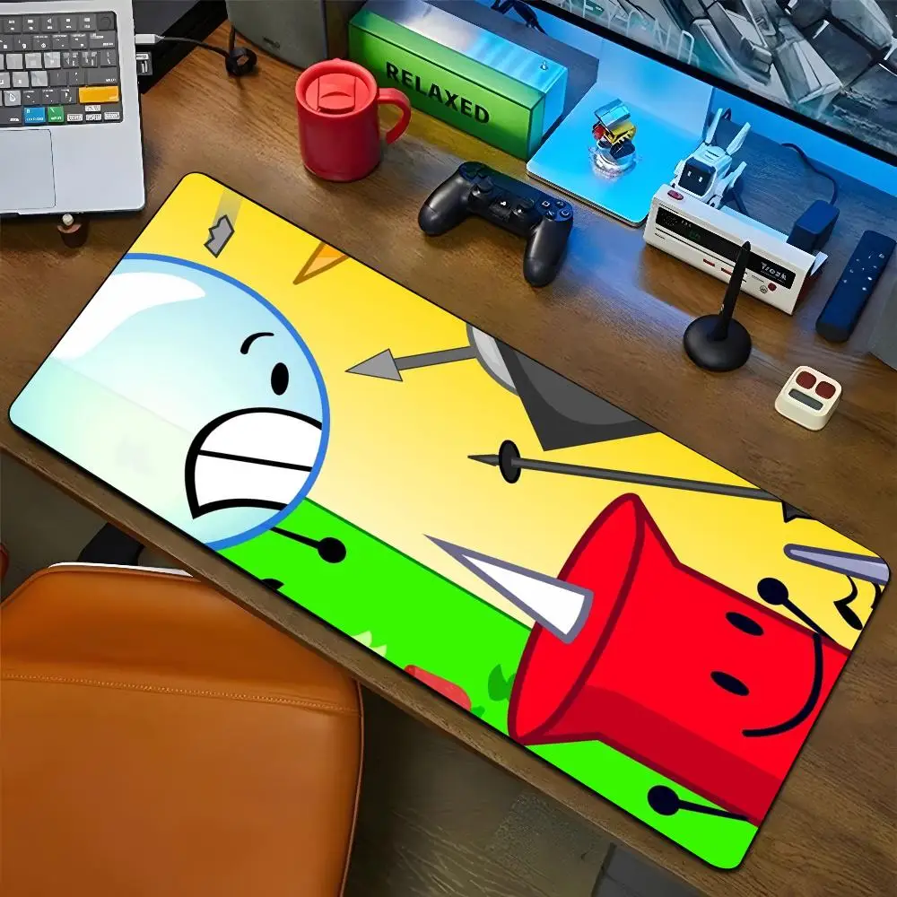 Bfdi Poster Battle For Dream Island Mouse Pad Cartoon Lockedge Large Gaming Pad Computer Gamer Keyboard Mat Desk Mousepad PC Des