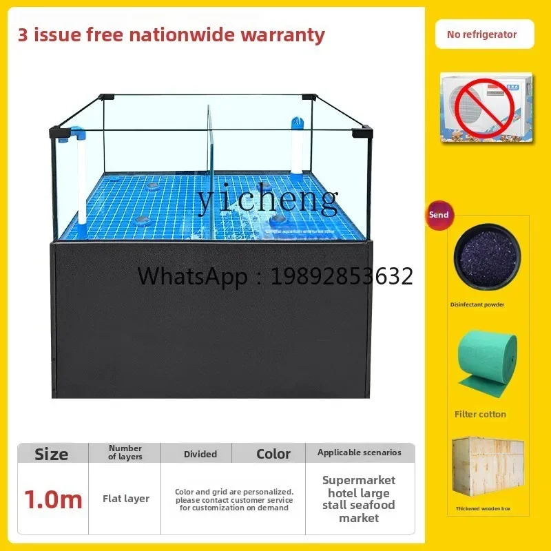 A1  Mobile Seafood Fish Tank Restaurant Special Aquatic Products Fish Selling Pool Supermarket Seafood Pool