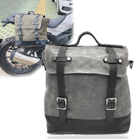 Motorcycle Vintage Rider Side Bag Hanging Bag Brigade Side Saddle Bag Waterproof Messenger Bag Travel Luggage Bag for Motorcycle