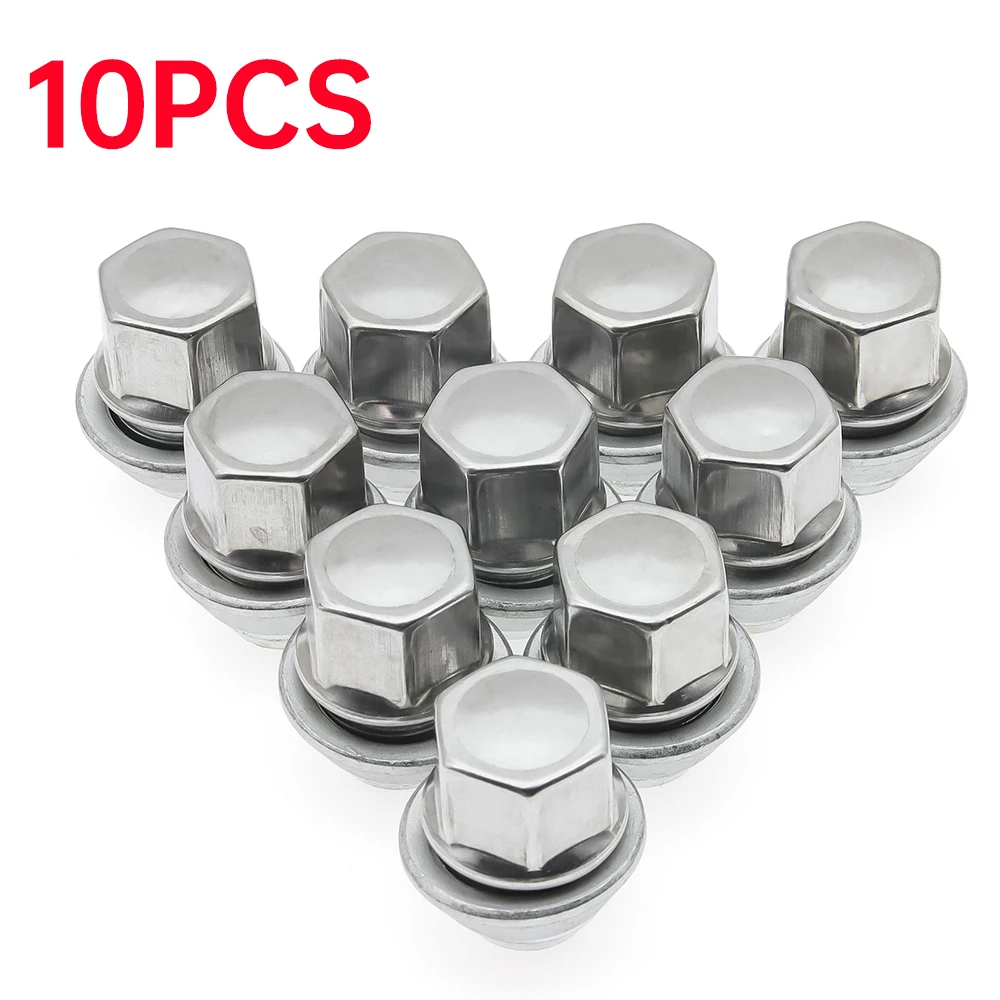 10pcs Wheel Nuts M12 X 1.5 19MM Bolt Lug for Ford Focus MK3 Fiesta Mondeo C-Max Escape Yibo Lincoln Cadillac