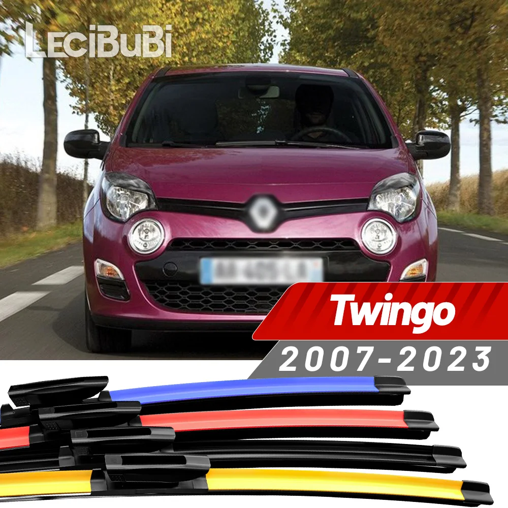 2 Stück für Renault Twingo 2 3 2007–2023 2008 2009 2019 2020 2021 2022 2023 2024 Frontscheibenwischerblätter Scheibenwischer