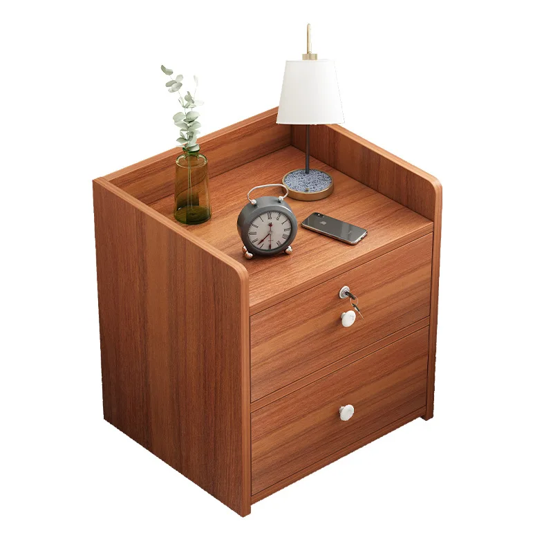 

Table de chevet simple moderne avec serrure mini-armoire maison chambre à coucher armoire à côté du lit