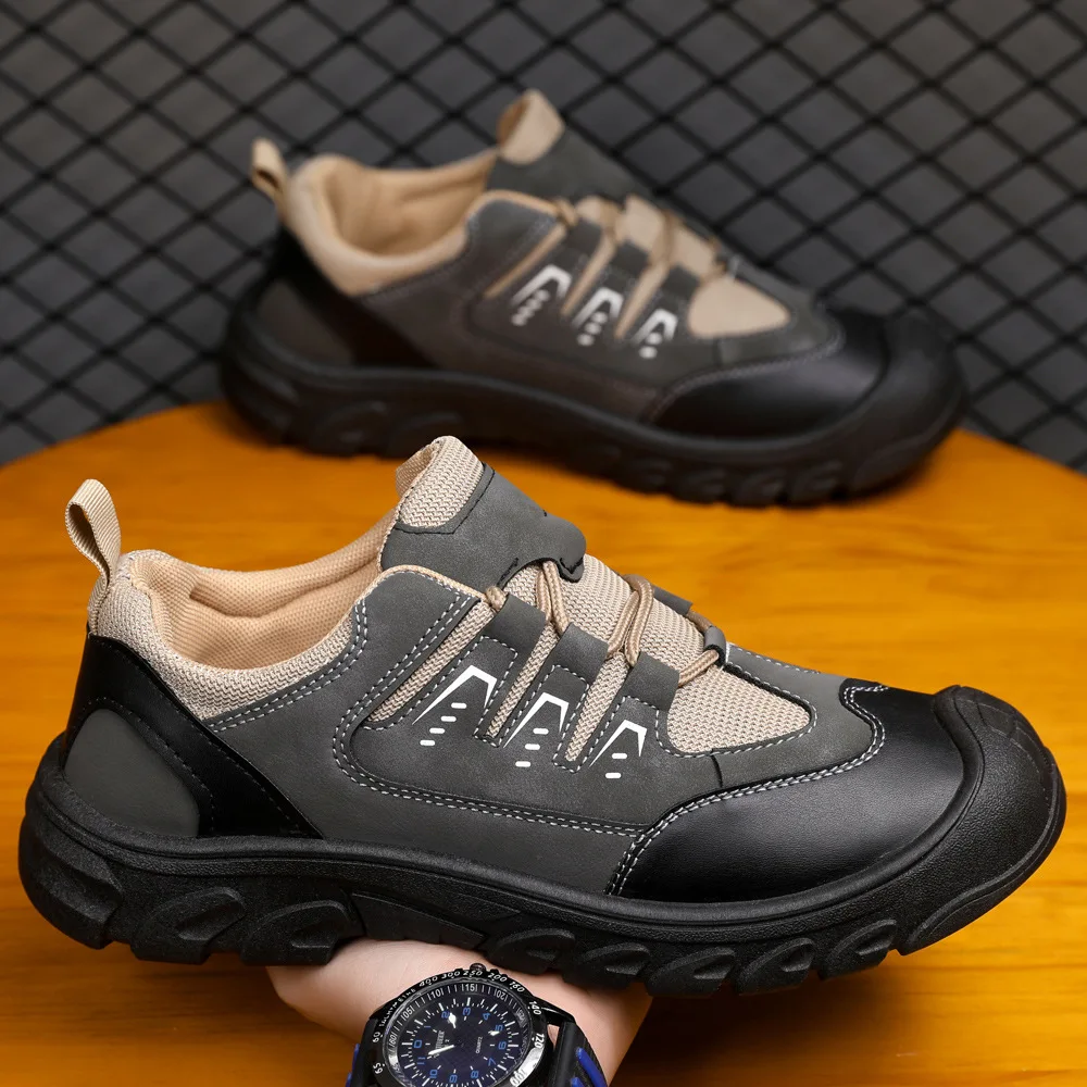 Men's hiking shoes, fashionable casual shoes, breathable and comfortable, lightweight and breathable outdoor hiking shoes