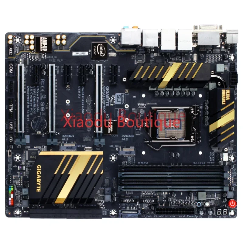 PARA Gigabyte GA-Z170X-UD5 Placa-mãe Intel Z170 LGA 1151 DDR4 M.2 ATX Core USB 2.0