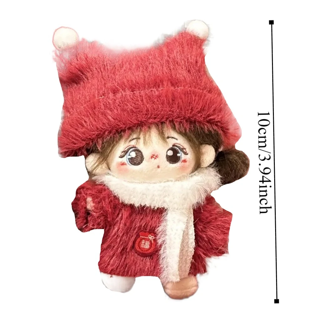 

Plush Sweater 10cm Cotton Doll Clothes T-shirt Hat Doll Clothes Outfit Lovely Suit Doll Dress Up Set Doll Accessories
