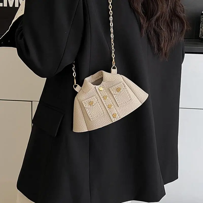 DIY Knitted Bag - Trendy Clothing Style Bag. Fashion Crossbody Bag. Single Shoulder Mini Square Bag. Newbie Set Wallet